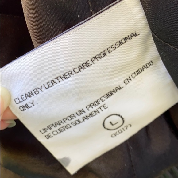 Perry Ellis Sleek Classic Black Essential Staple Top Gun Leather Bomber Jacket - Picture 9 of 11